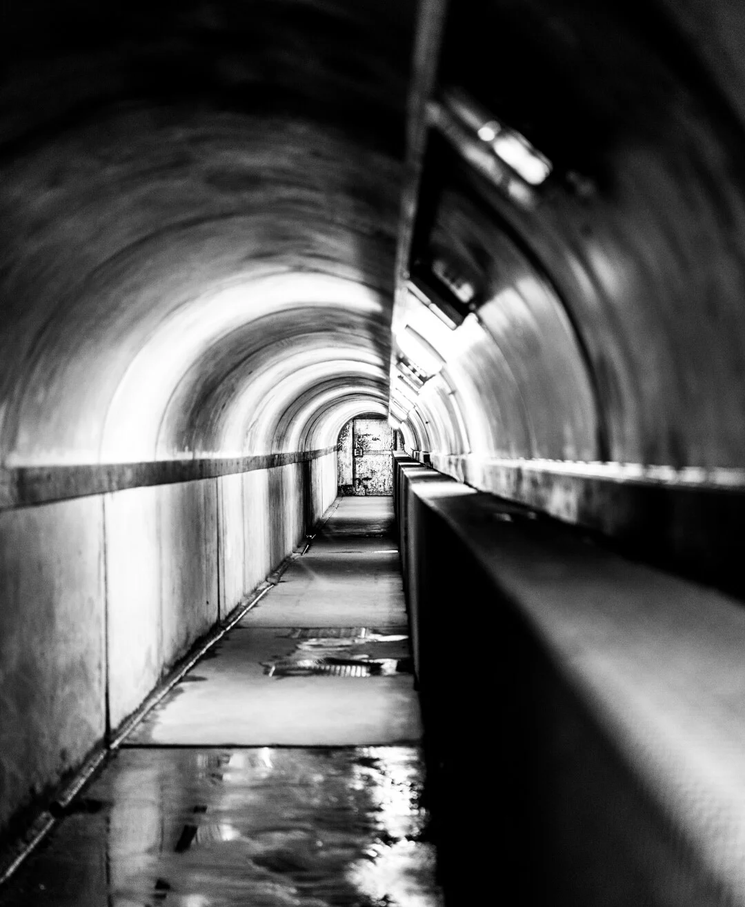 Under Crumlin Road Jail a nice dramatic B&W composition.