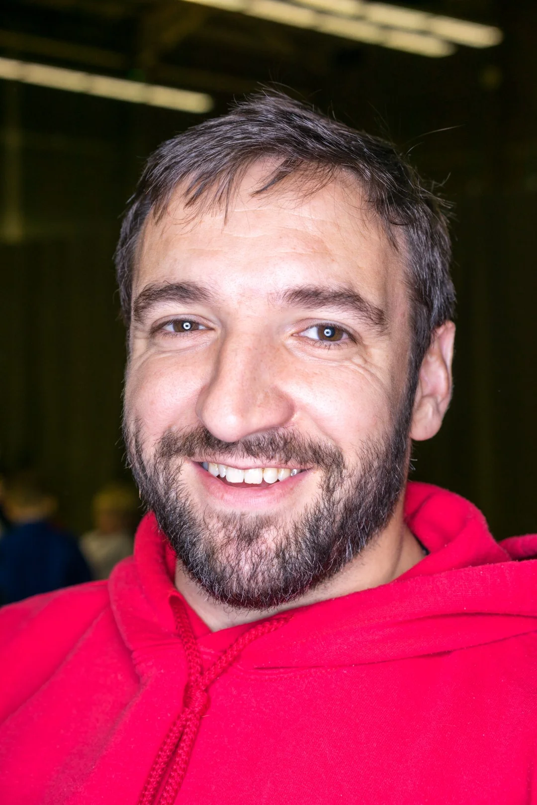 This is just a normal Dad at a Judo event, no posing!