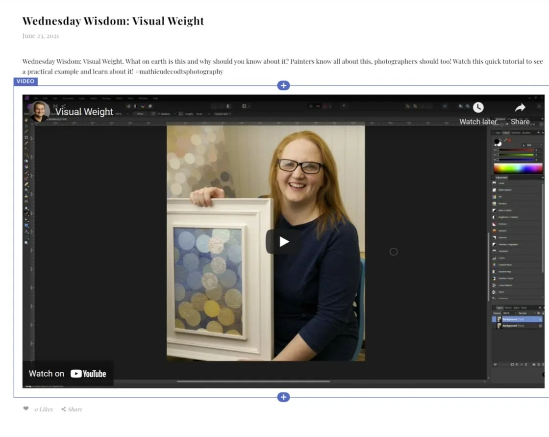 Wednesday Wisdom: Visual Weight