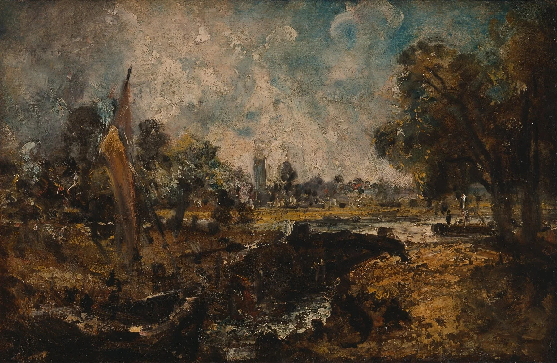 Dedham Lock (1819 to 1820) John Constable (English, 1776-1837).jpg