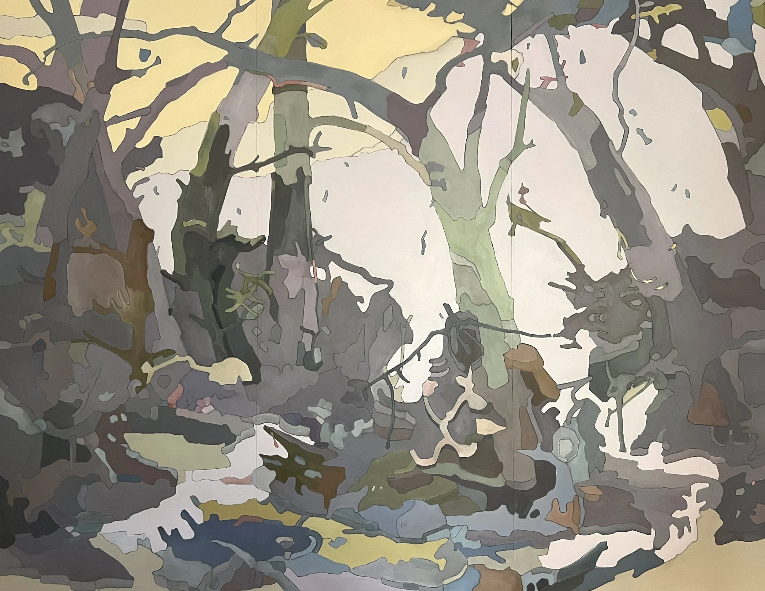  Terra Incognita, acrylic on panel, 70 × 90inches, 2026 