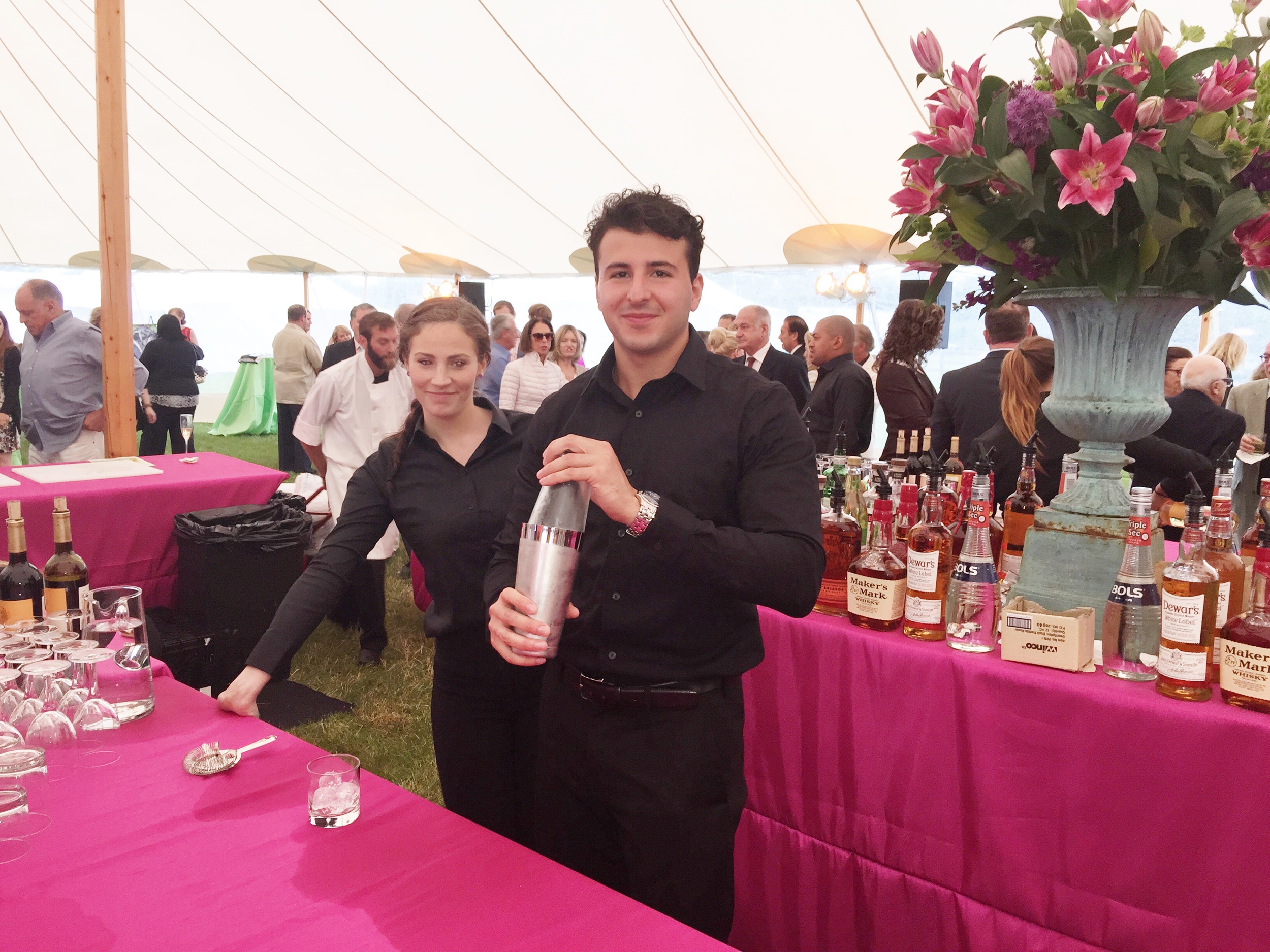SPS behind the bar at a private event
