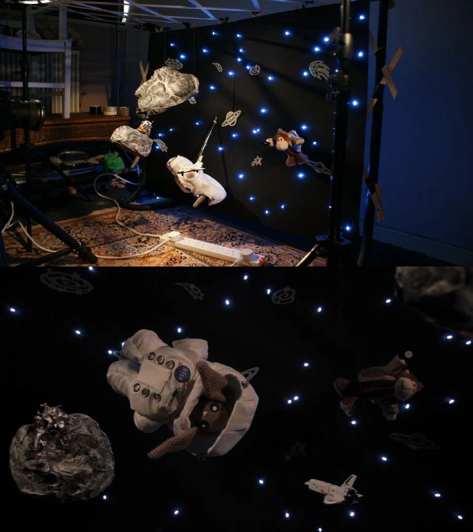 "Space" miniature set for 'Drank the East Wind' music video