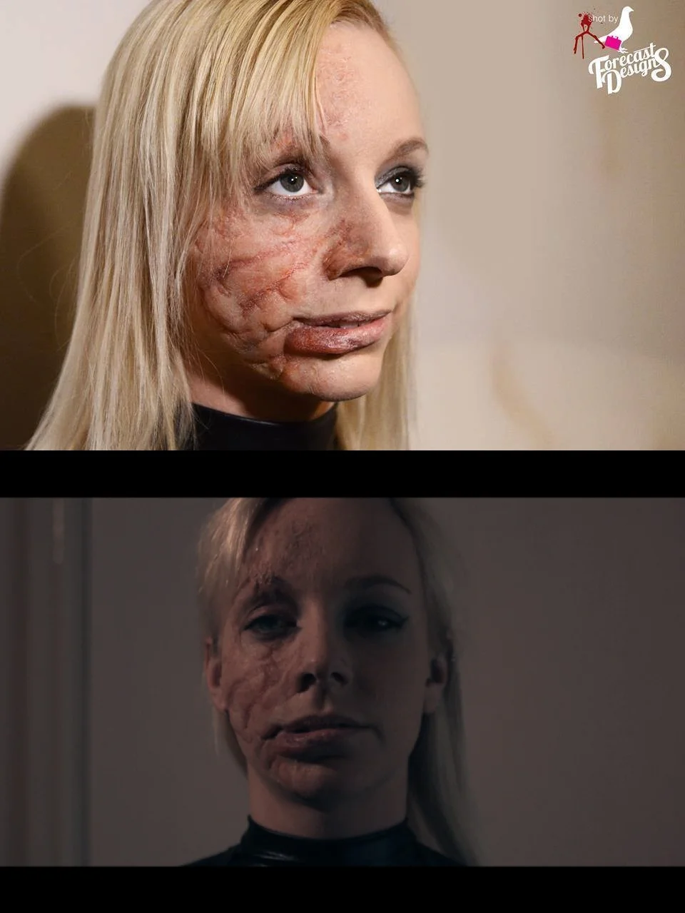 Scar makeup for short film 'The Gift'
