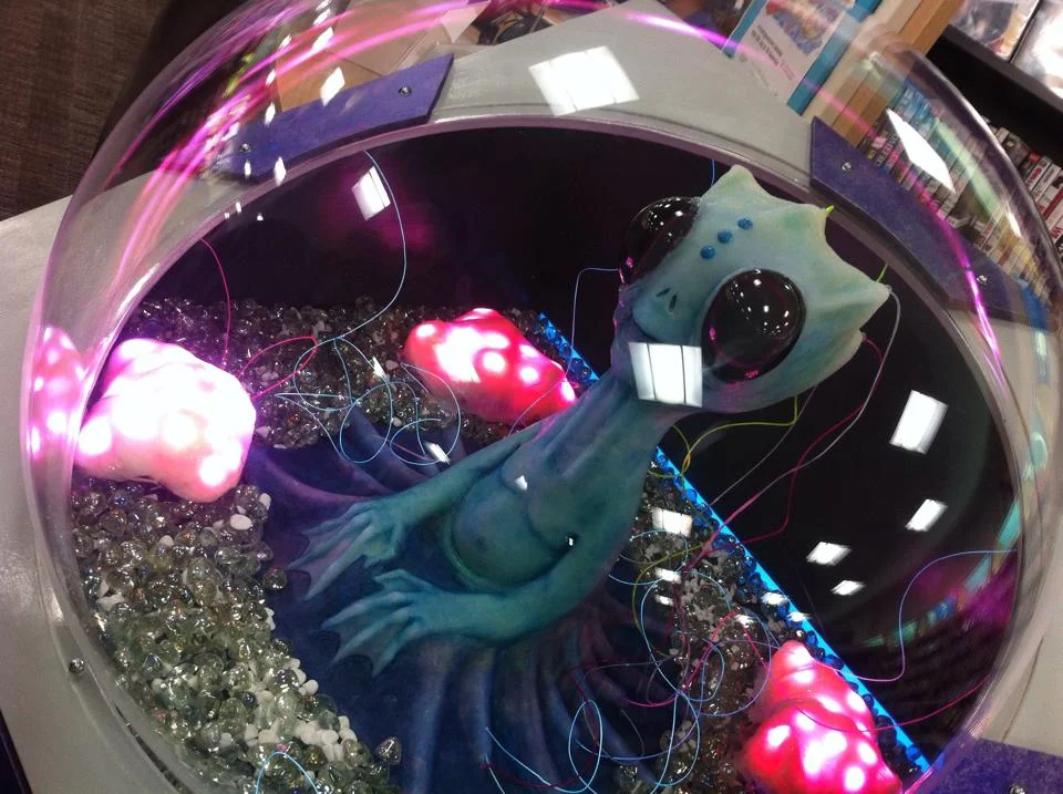 'MILO' silicone alien interactive sculpture