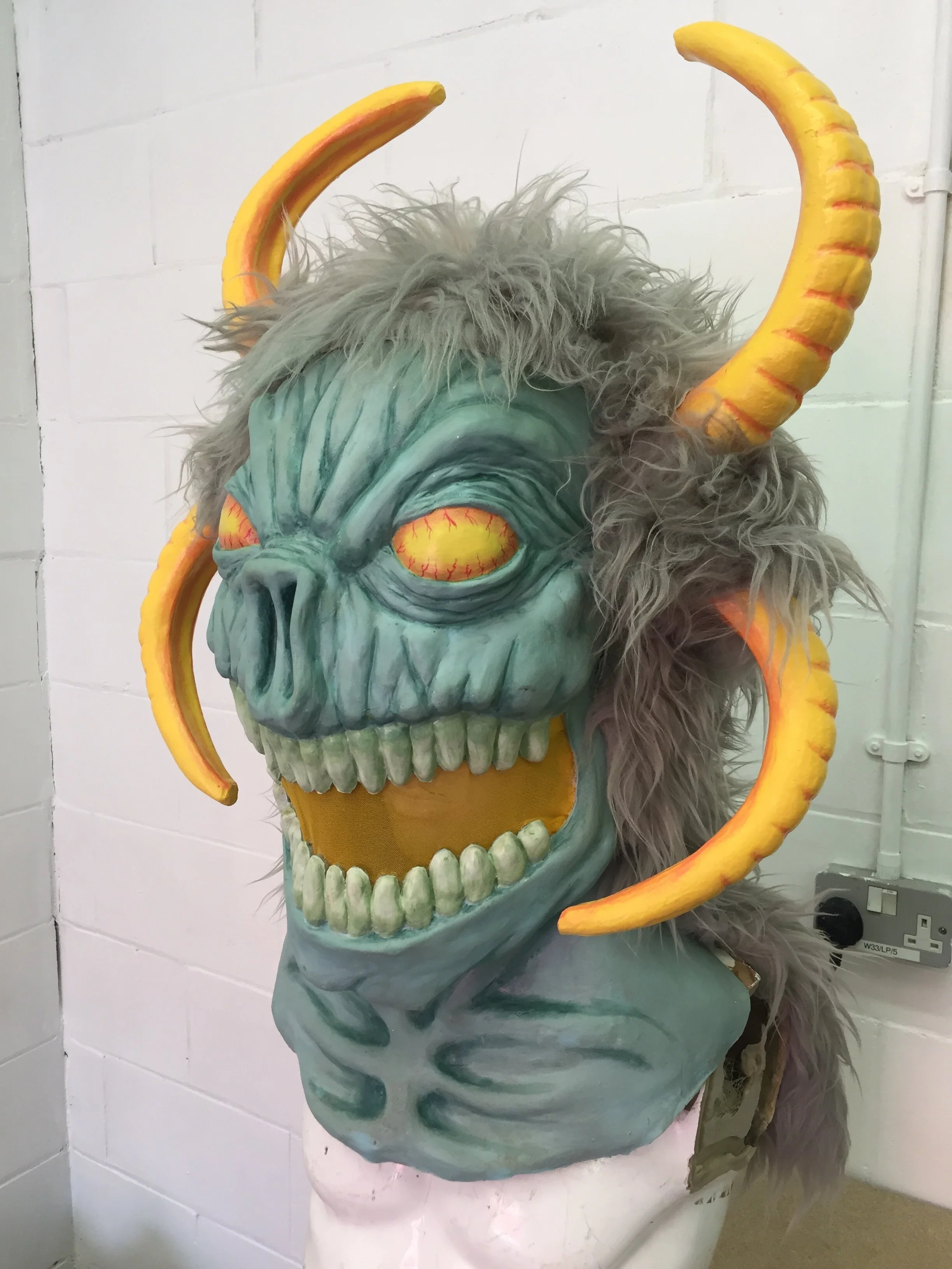 Mascot head for Stone Deaf music festival