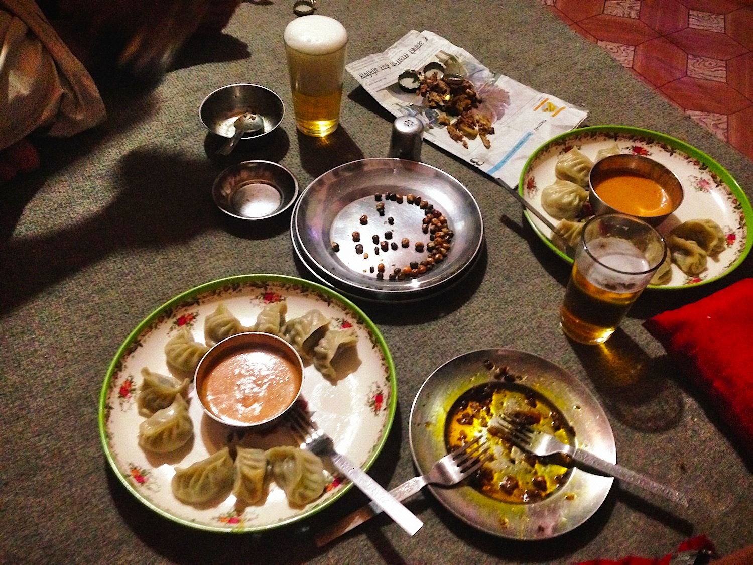 Abendessen bei Ash und Menuka Gurung