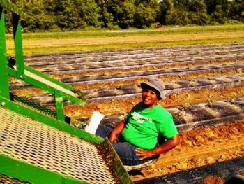  Planting seeds and riding the waterwheel at Roxbury Farm. 