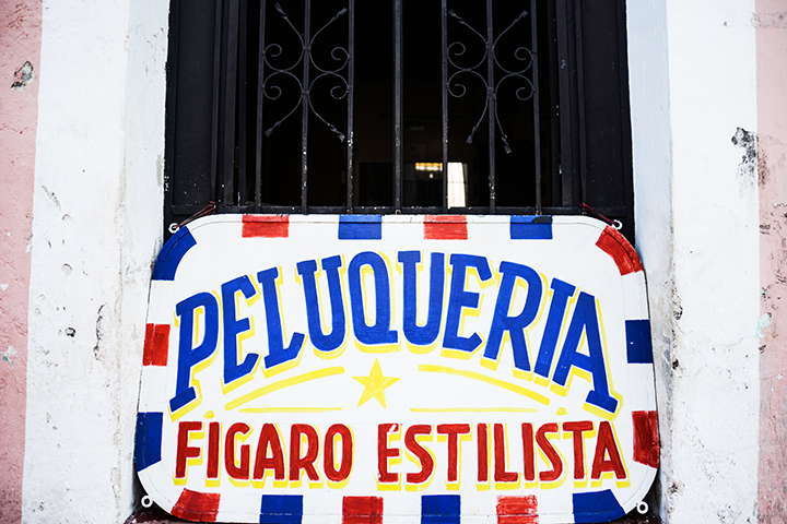 The local barber. Closed for Siesta.