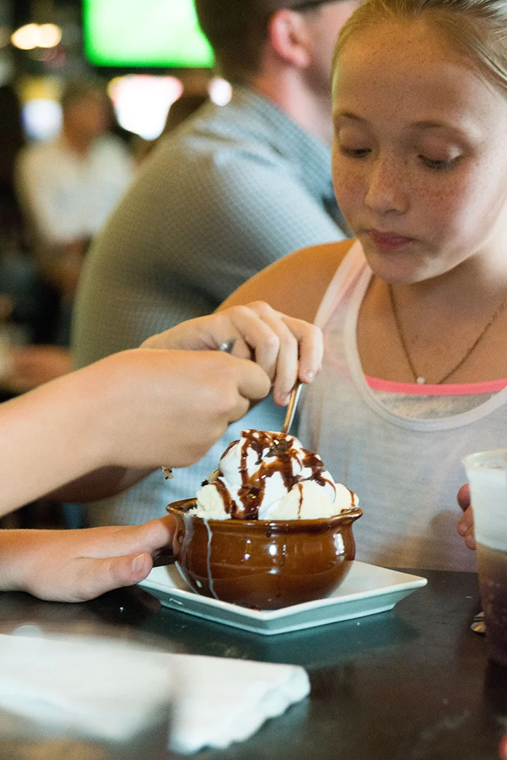 And of course, brownie sundaes are a necessity with soccer!