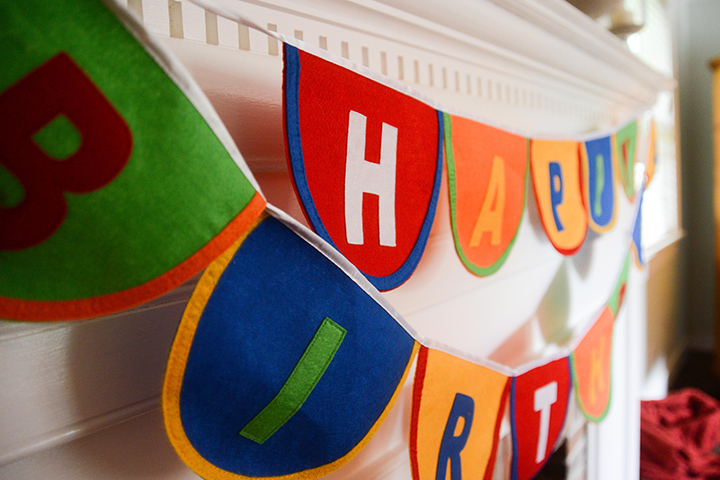 The Birthday Banner makes the annual appearance. For Birthday month! (5 birthdays in less than 4 weeks. We still celebrate the ones who are gone.)