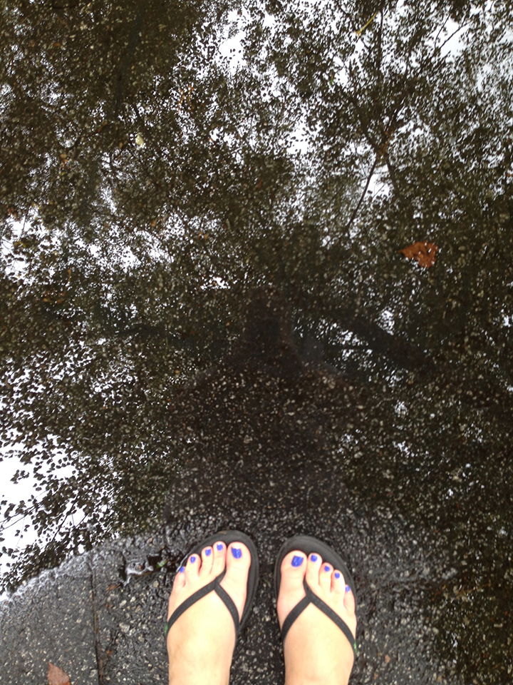 Oh....the rain. I sometimes wonder if I could just jump in and swim to the other side. (iphone photo)
