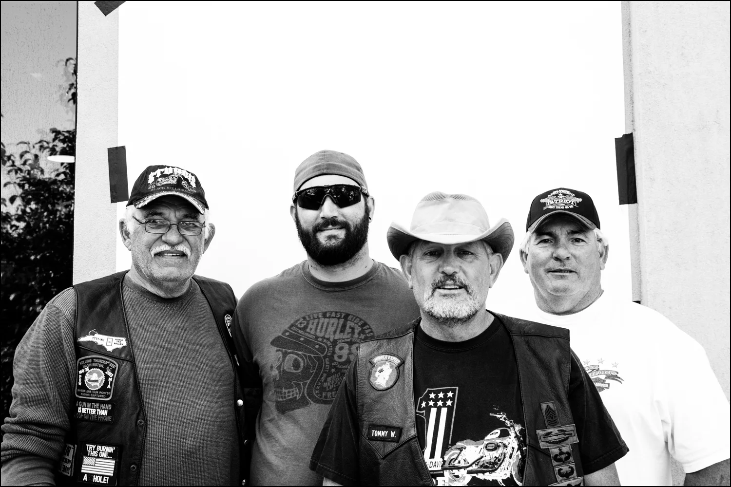 Thomas (2nd from right) and friends - North Carolina