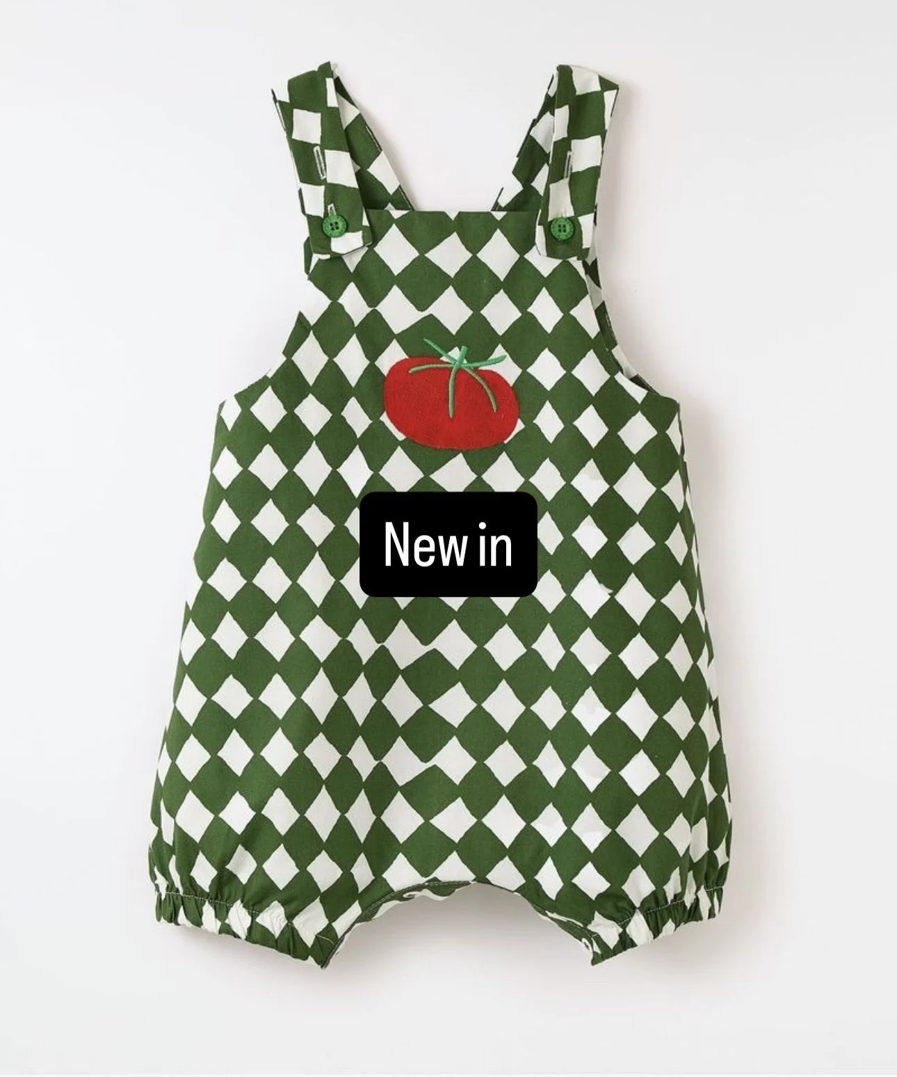Cuadritos Tomato Baby Romper