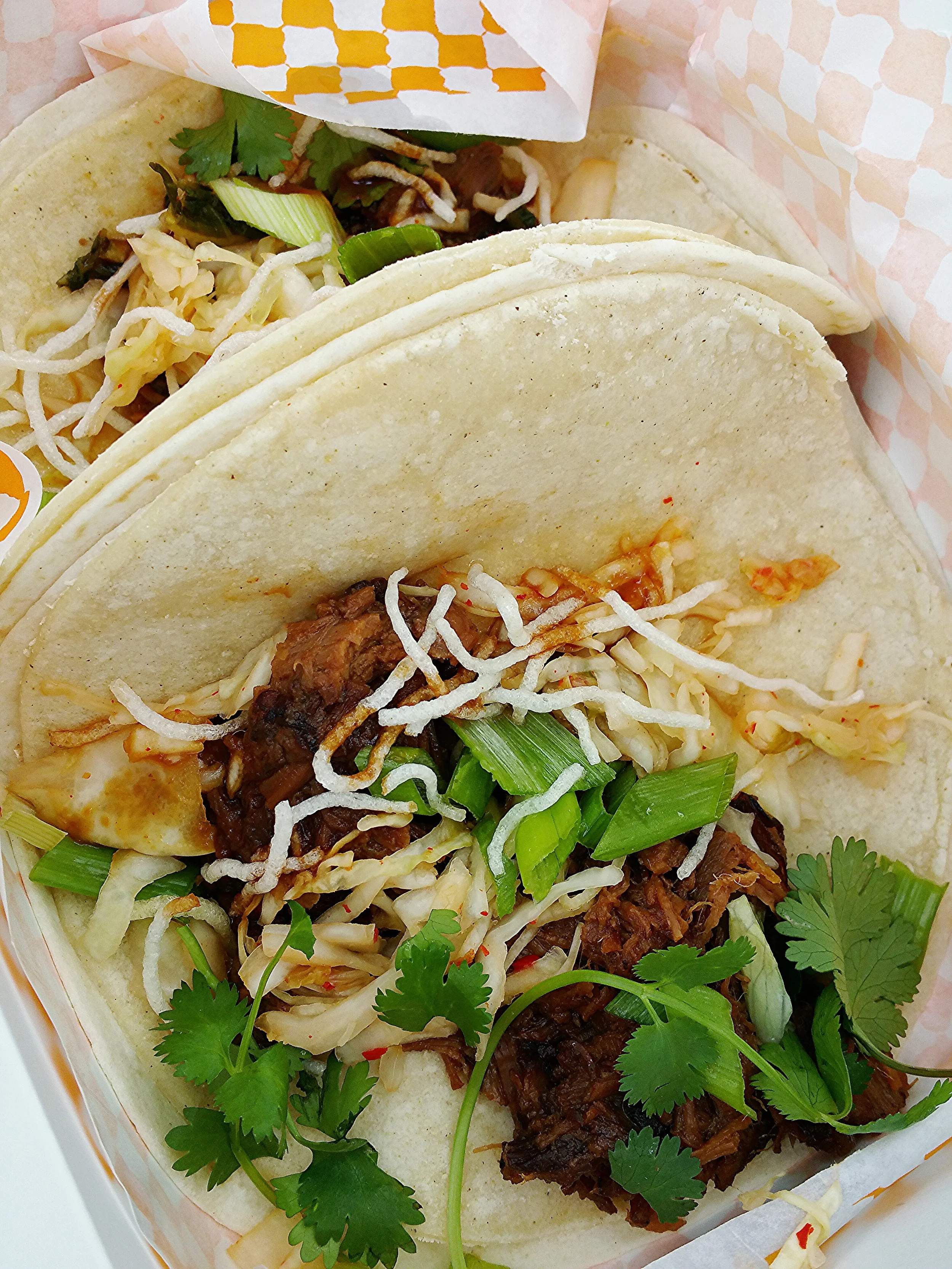 Korean beef tacos.