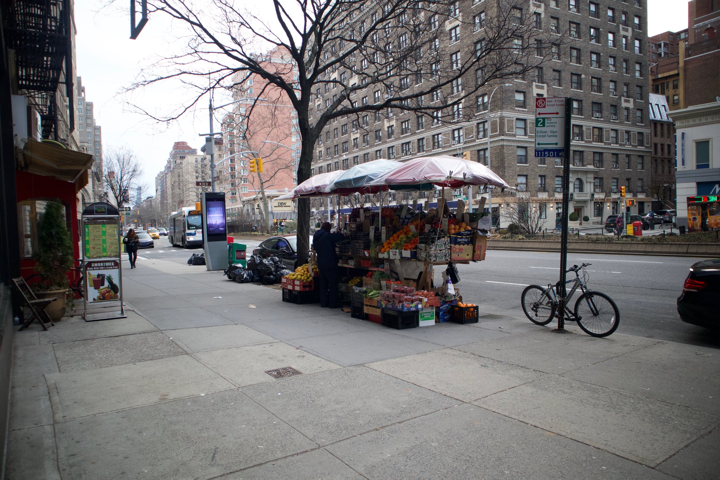 A fruit stand in New York