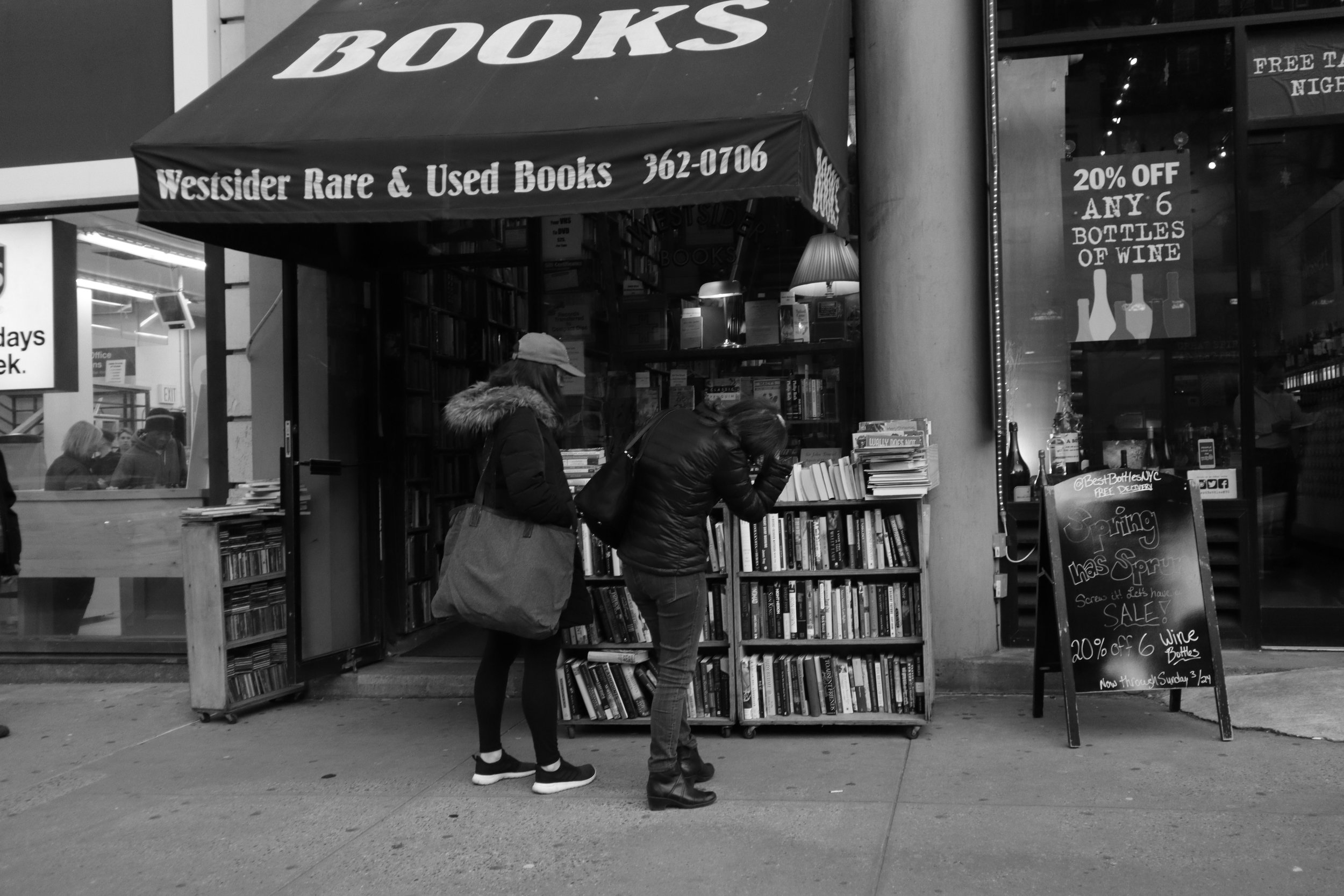 Book shopping in New York