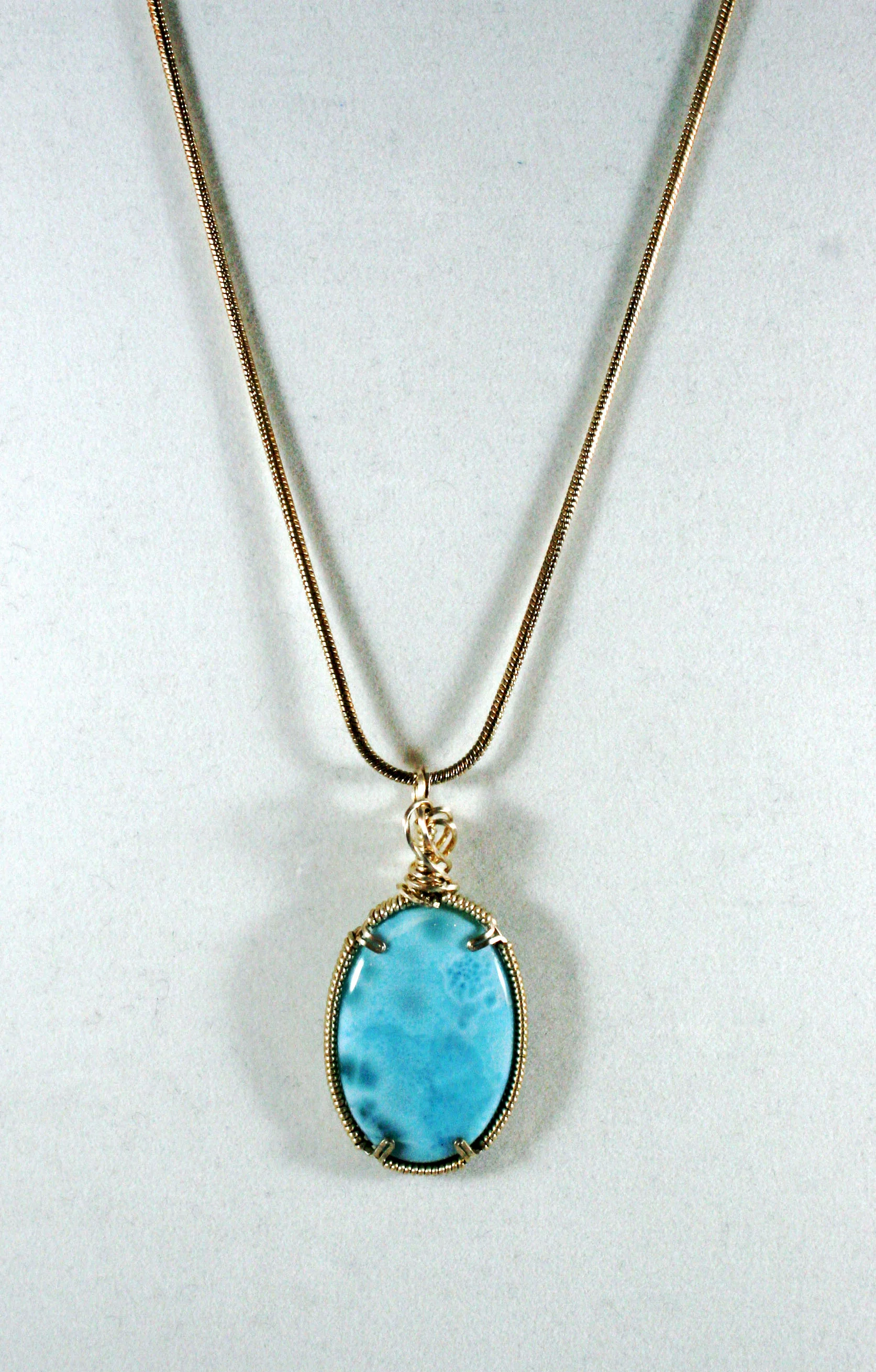sterling silver wire-wrapped crystal 
