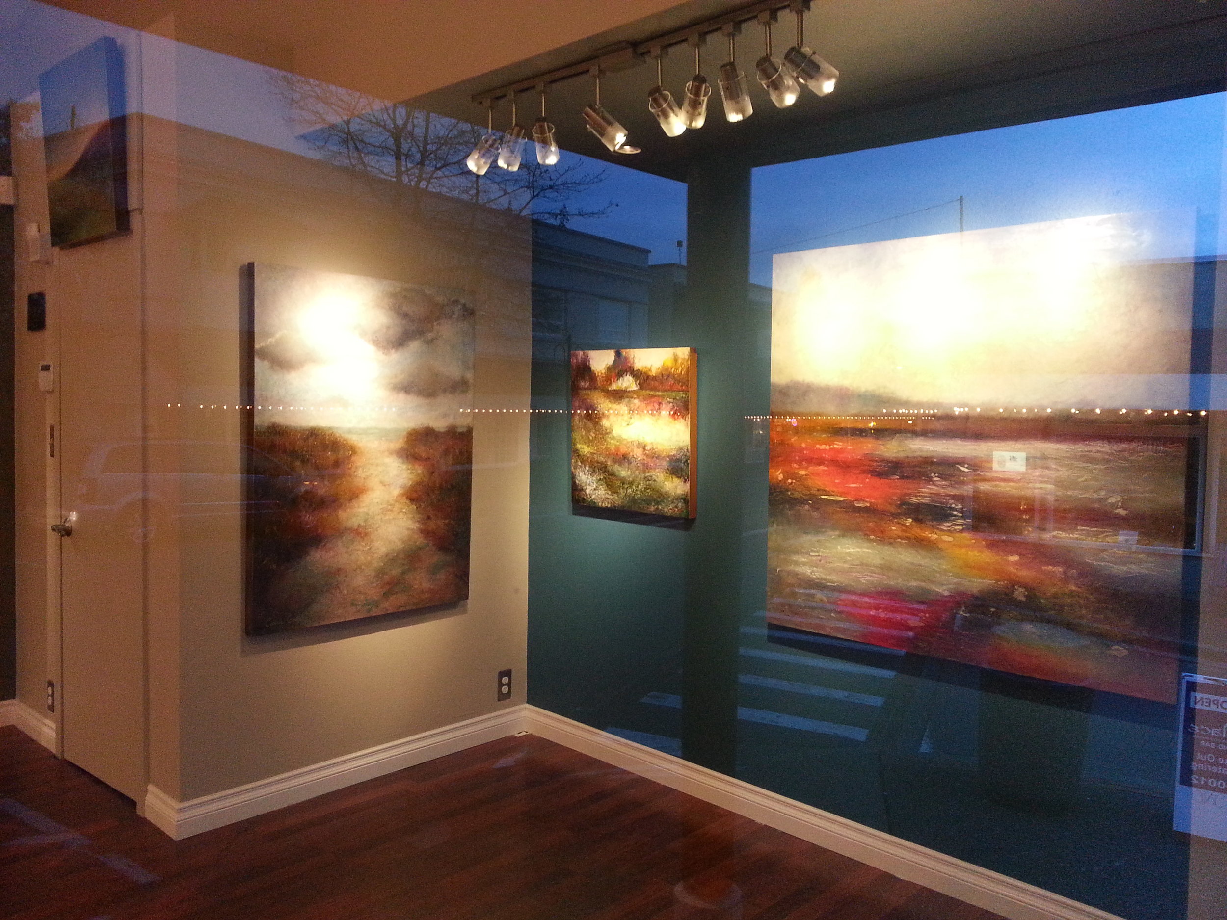 Hood Canal Landscape Series, encaustic