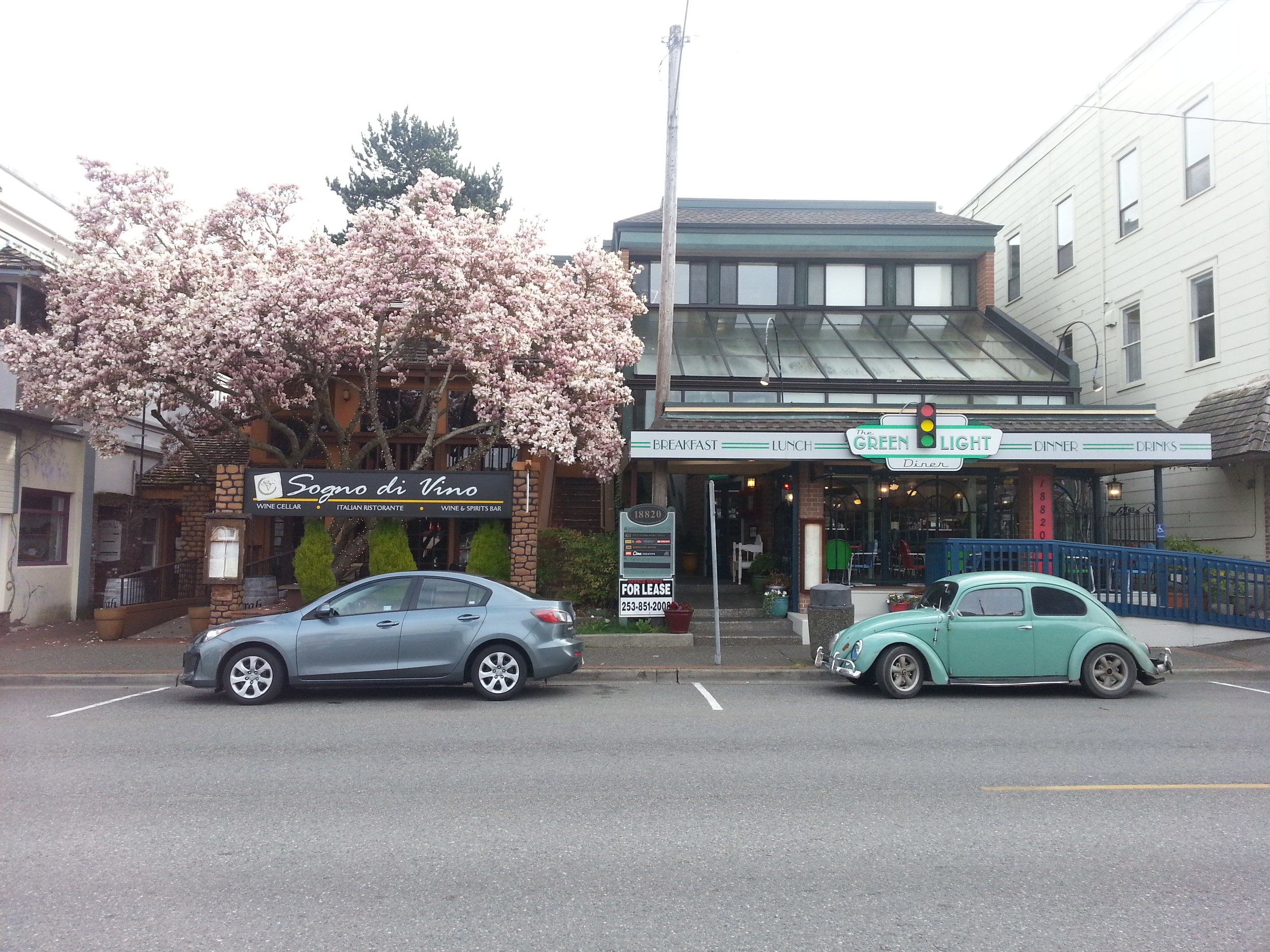 Situated across the street from landmarks, Sogno di Vino and Green Ligh Diner