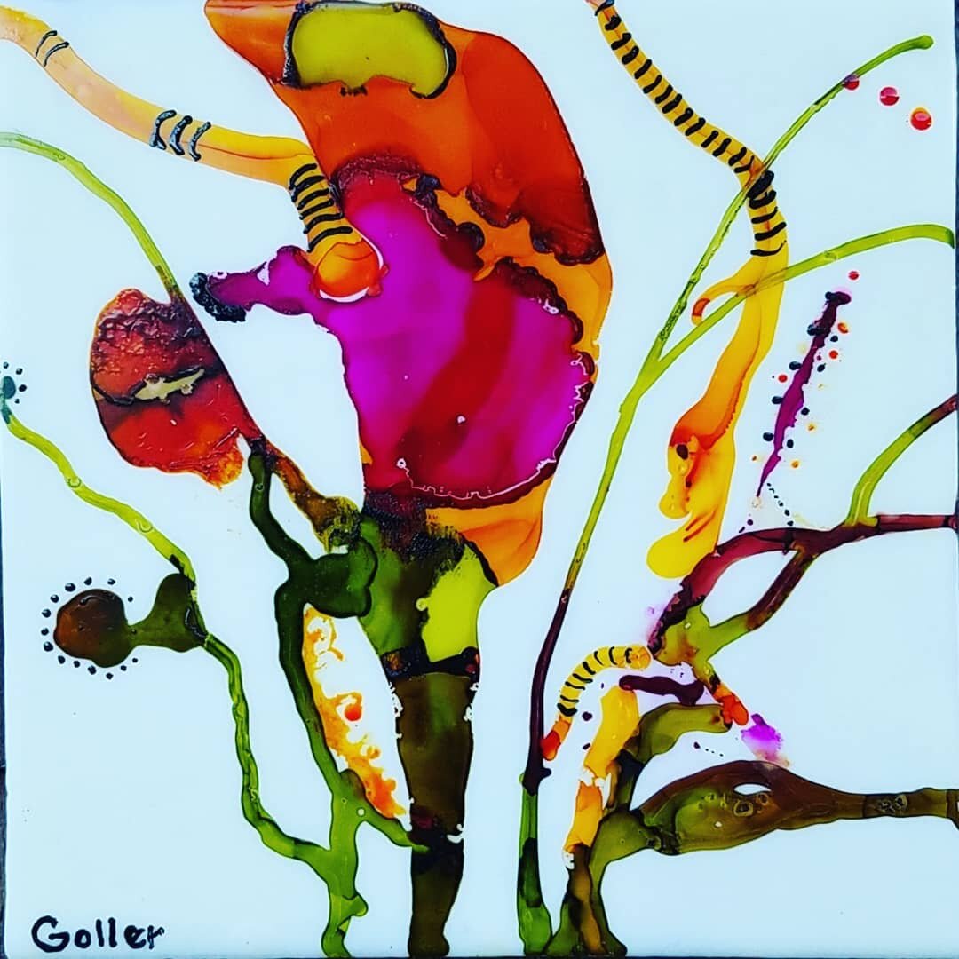 @carriegoller is on a wild streak with encaustic/mixed media color pops. They are at a great pricepoint, get them while they are hot! #affordableart