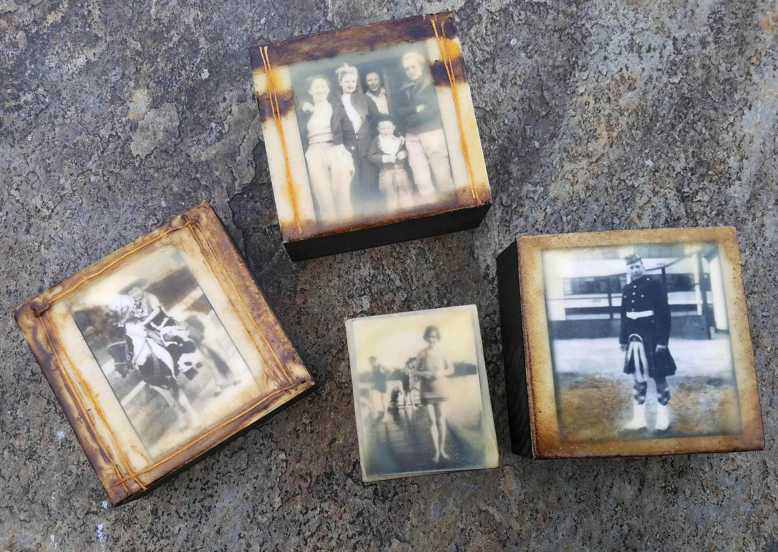 Encaustic Photo Blocks - from your photos