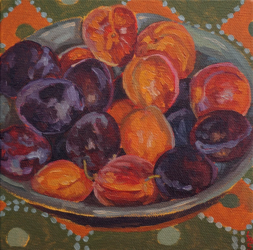 Plums and Apricots iii, 2019