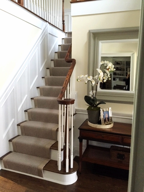 Front entry staircase, Muttontown, NY