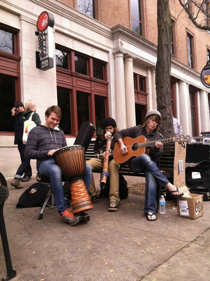 Busking in Madison cirqa 2012