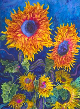 "Let Me Stand Next To Your Fire" Mary Kay Neumann, Watercolor 30x22, UW Hospitals and Clinics