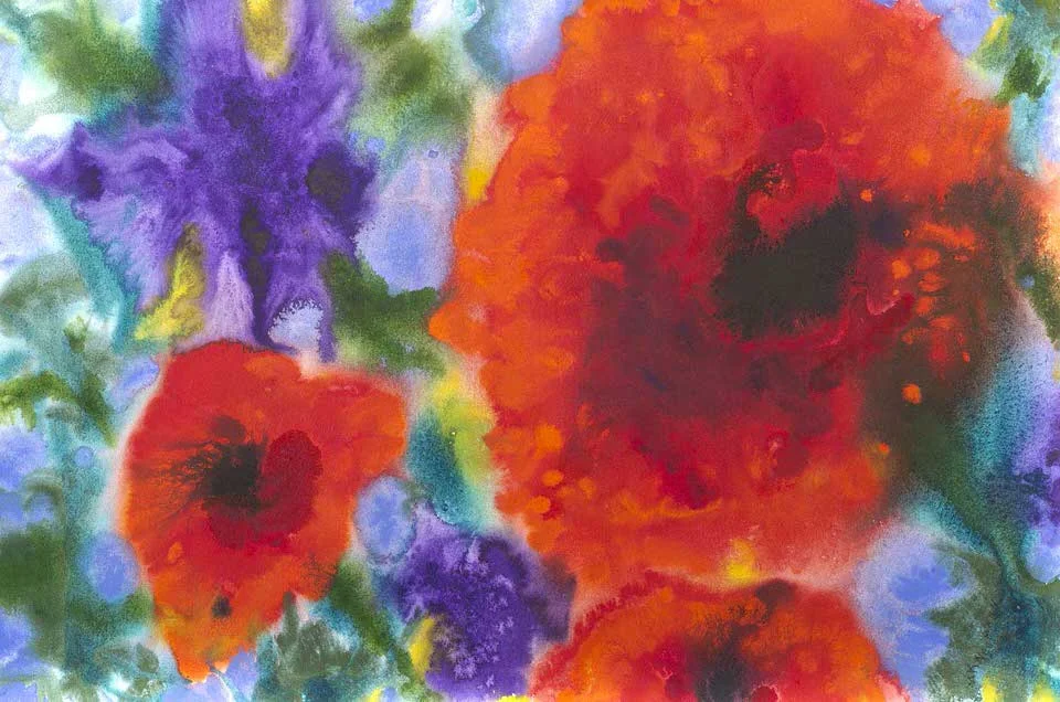 "All We Are Saying" Tidepools In Peril Series Watercolor 15x22 ©Mary Kay Neumann $1800.00