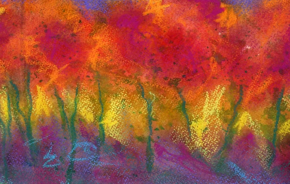 "A Little Trip to Heaven" Earth at Risk Series Watercolor 7x10 ©Mary Kay Neumann Private Collection, Madison, WI