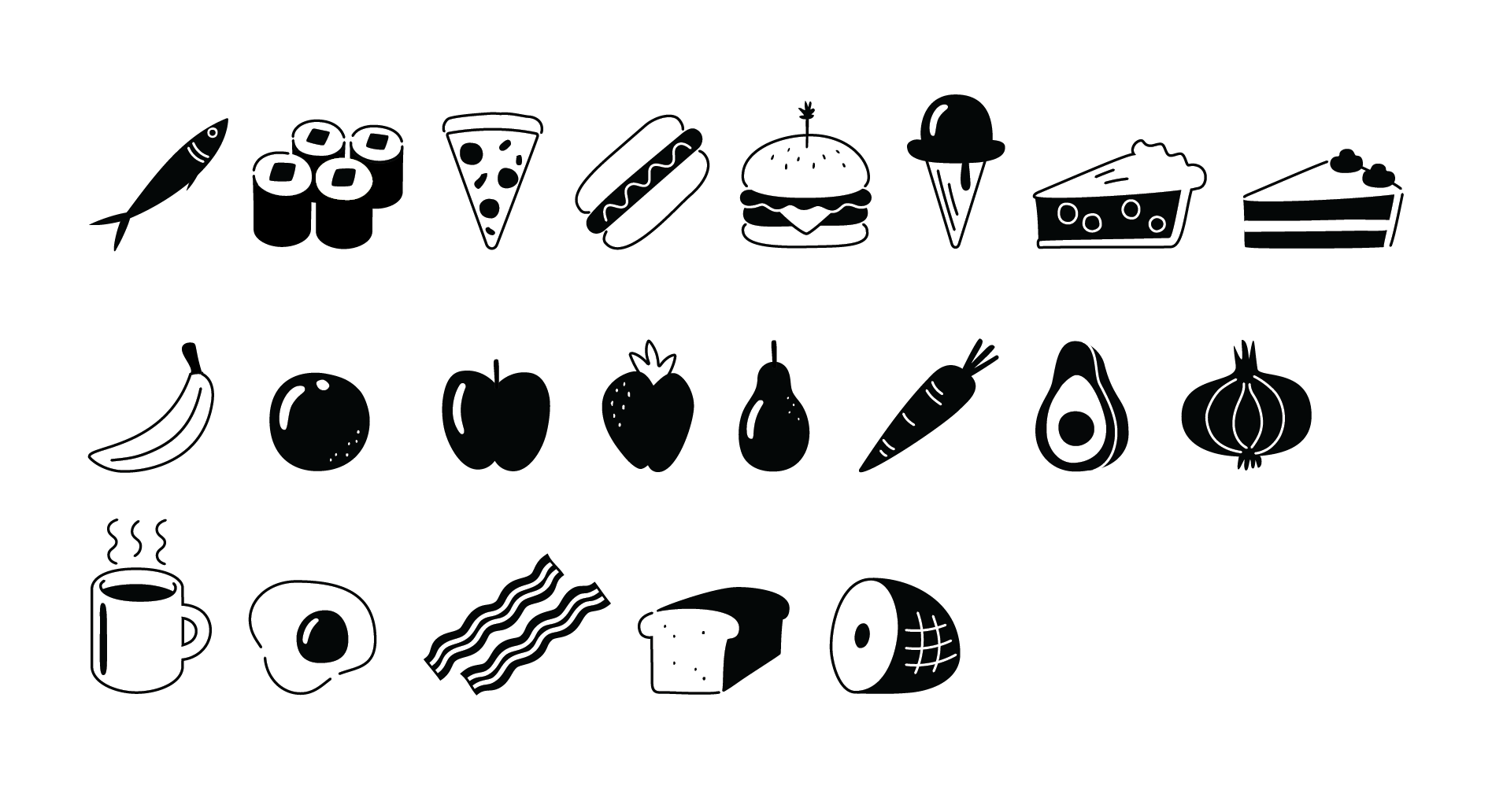 Food Stuffs B&W