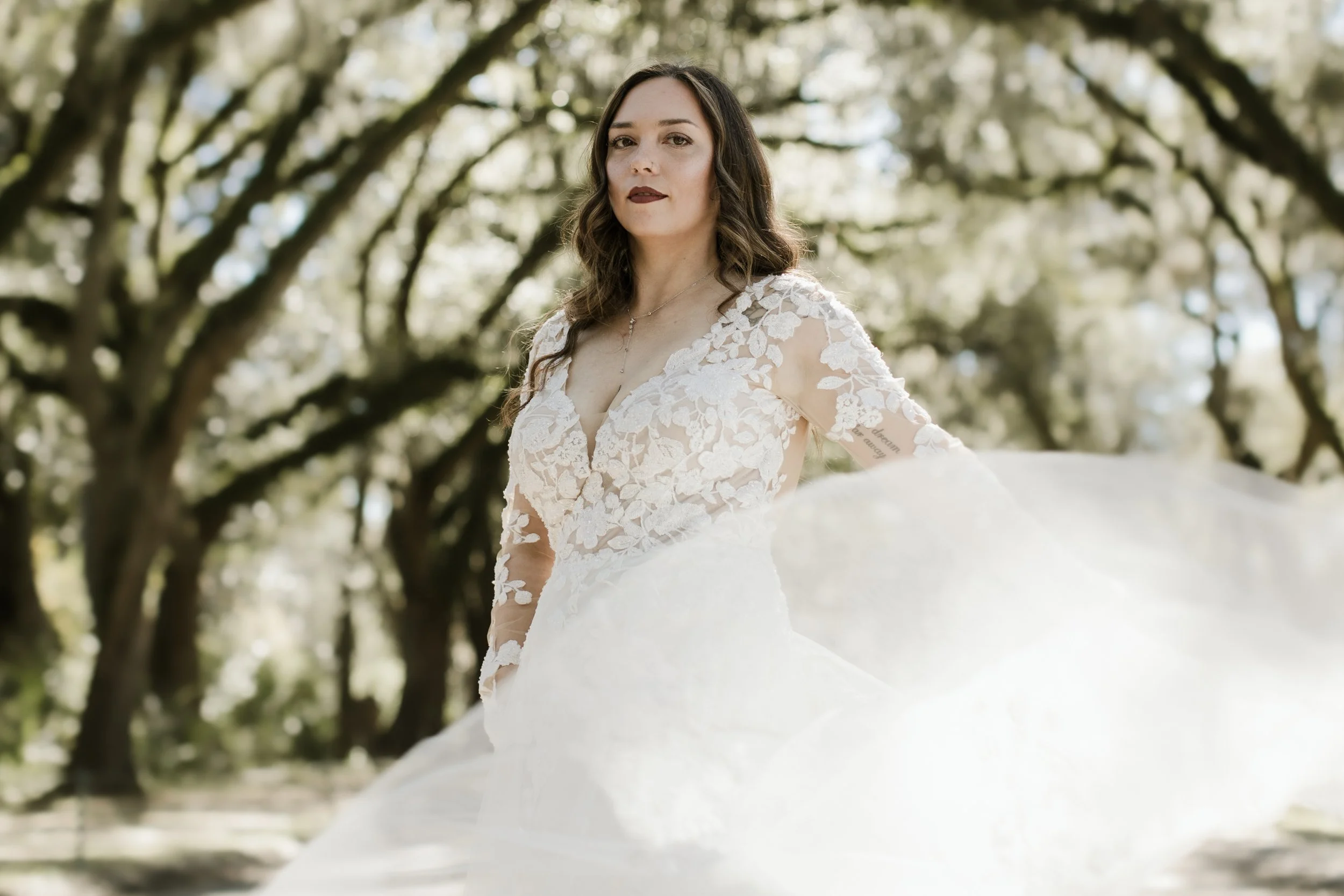 Savannah, Georgia Fall Elopement at Wormsloe | Julie + Steven