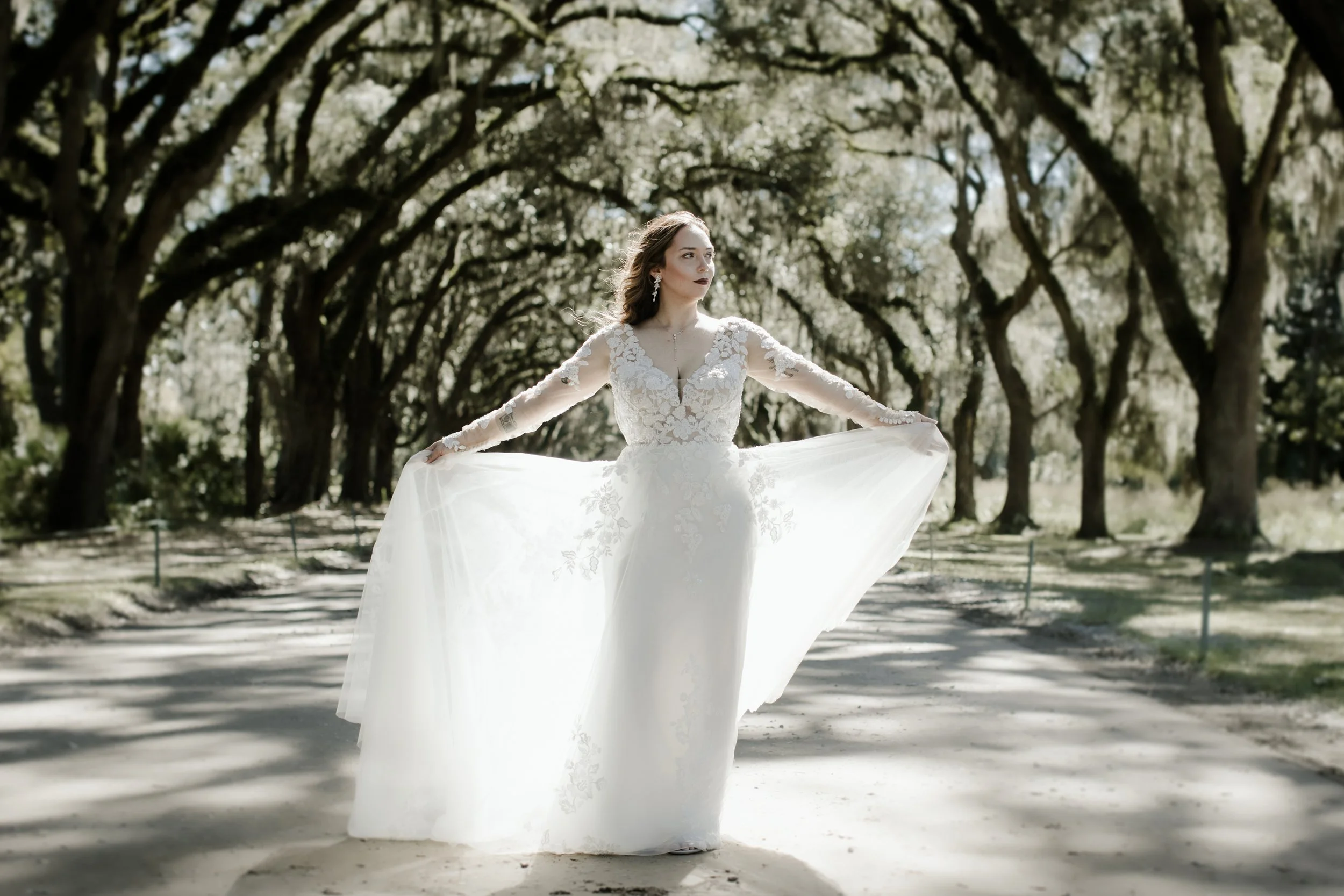wormsloe savannah bridal photography