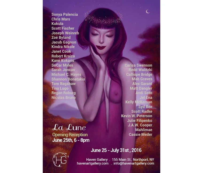 LA LUNE show at Haven Gallery - opens 6/25/16