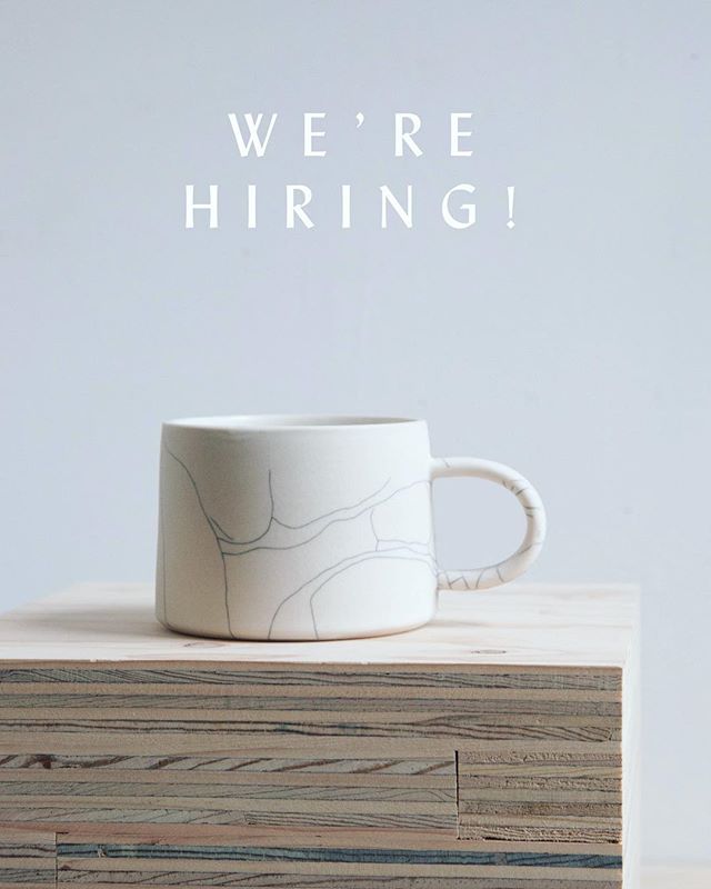 We&rsquo;re looking for an enthusiastic and reliable shop associate to join our team 2-5 days a week! Must love pottery and people 💕 Send us your resume at hello@earthen-shop.com