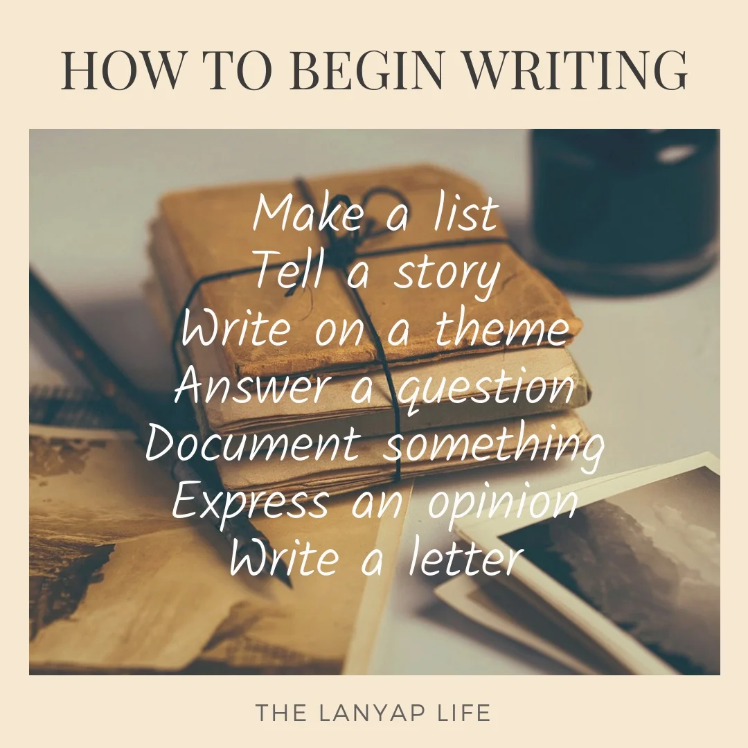 How To Begin Writing