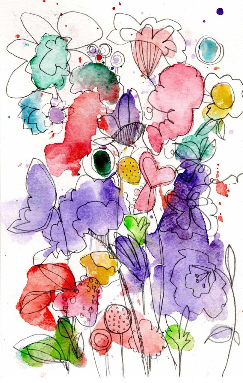 Spring- Floral Watercolor
