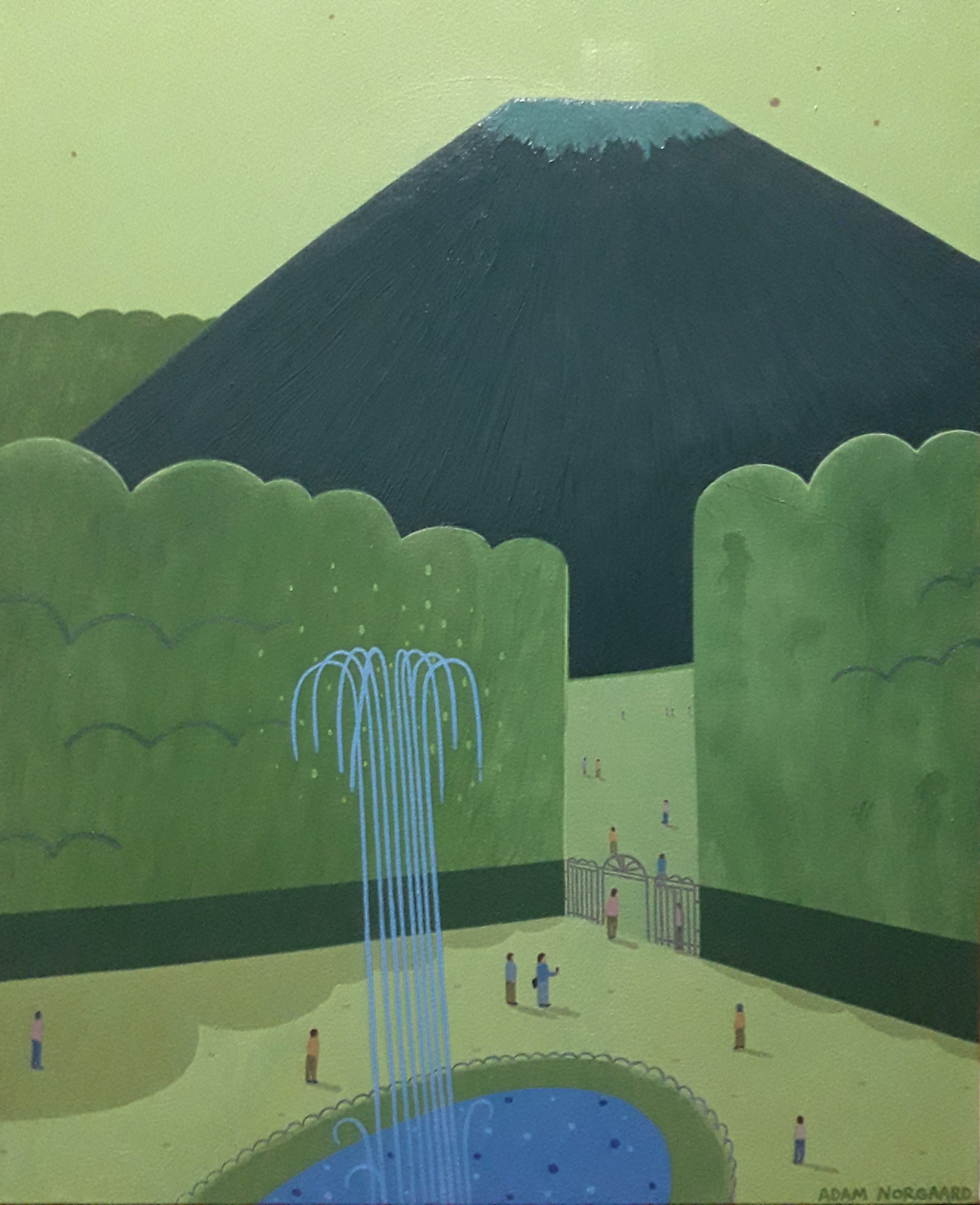 Mt. Fuji’s Secret Entrance (2023) 53 x 65 cm. Oil on Canvas