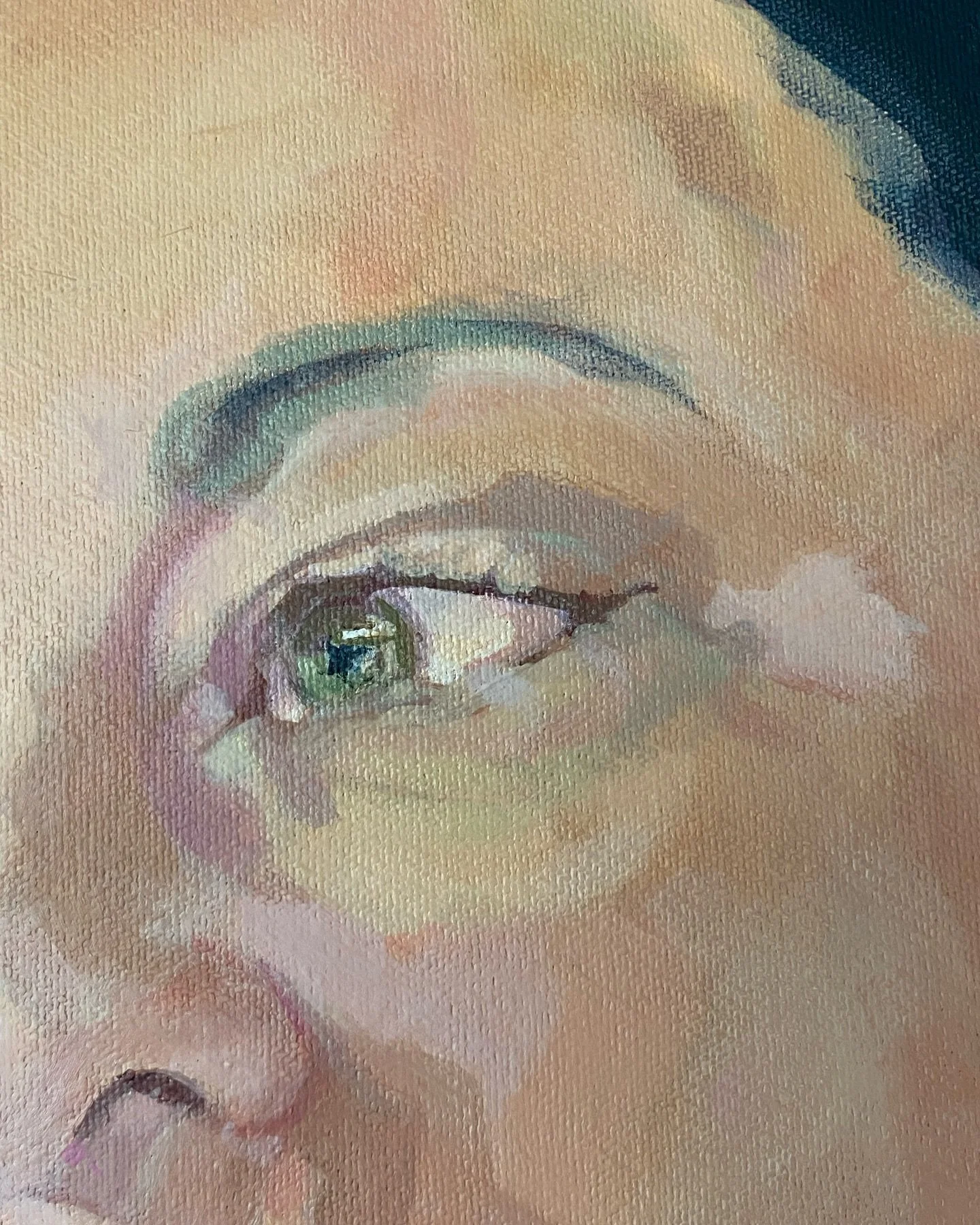 Wip #portraiture #selfportrait #eyepaintingstudy