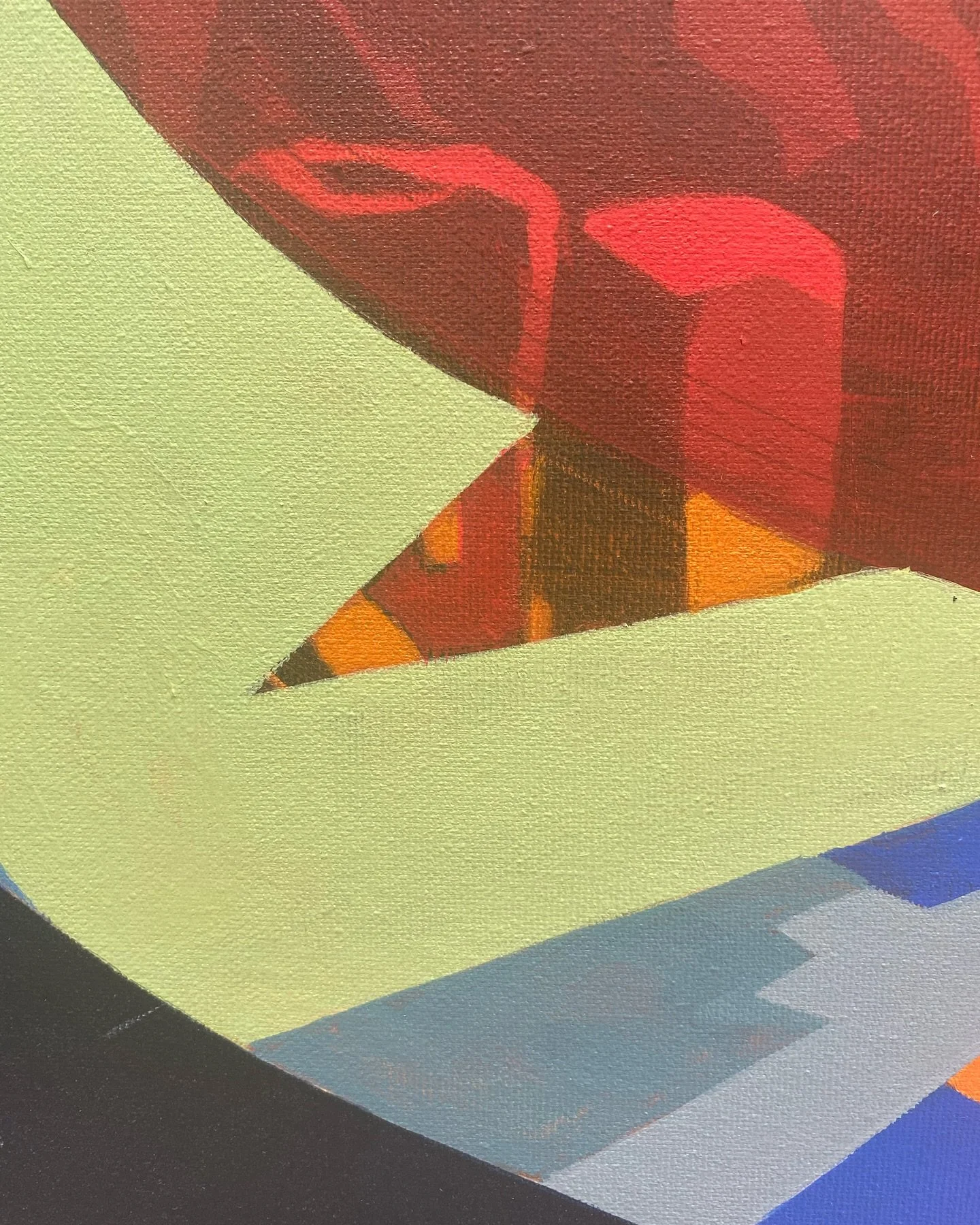 This painting is taking for ever, sometimes they fight back! #surrender to the flow