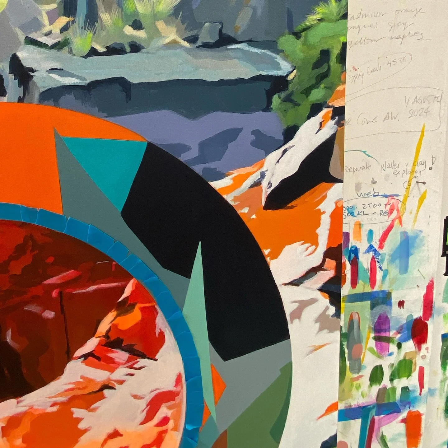 Heat wave meanwhile painting a heat wave &hellip; I am feeling it ! Literally 🥵