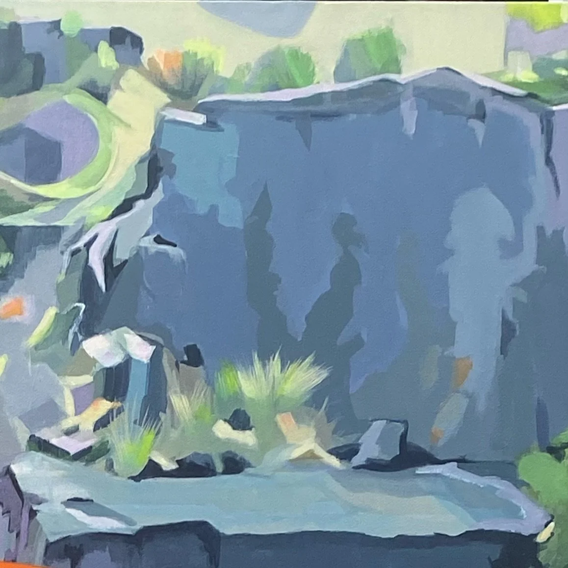 Rocks are the vibe lately #details  and I think I have finished this landscape!!!!! Watch this space.