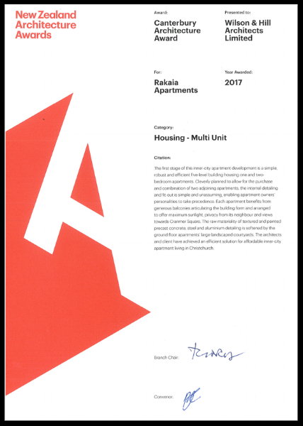 New Zealand Architecture Local Award Multi Unit