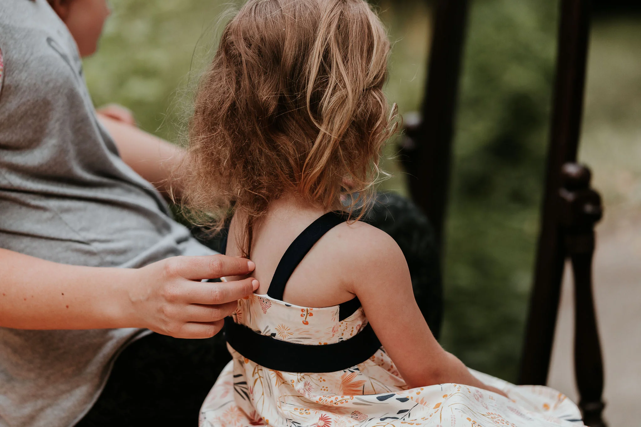 flower girl getting ready details documentary style wedding photography 