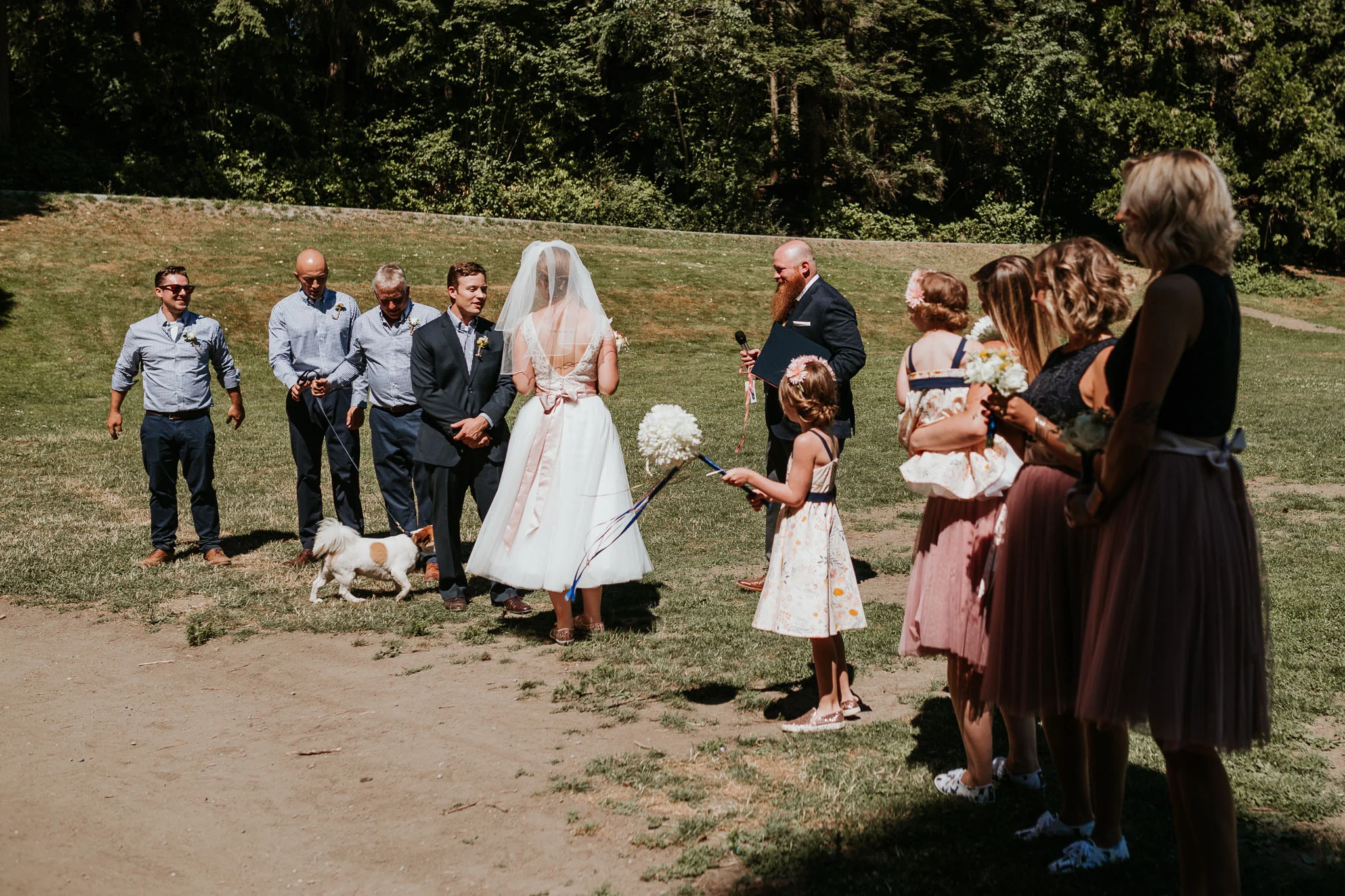 PNW summer wedding at camp long, seattle