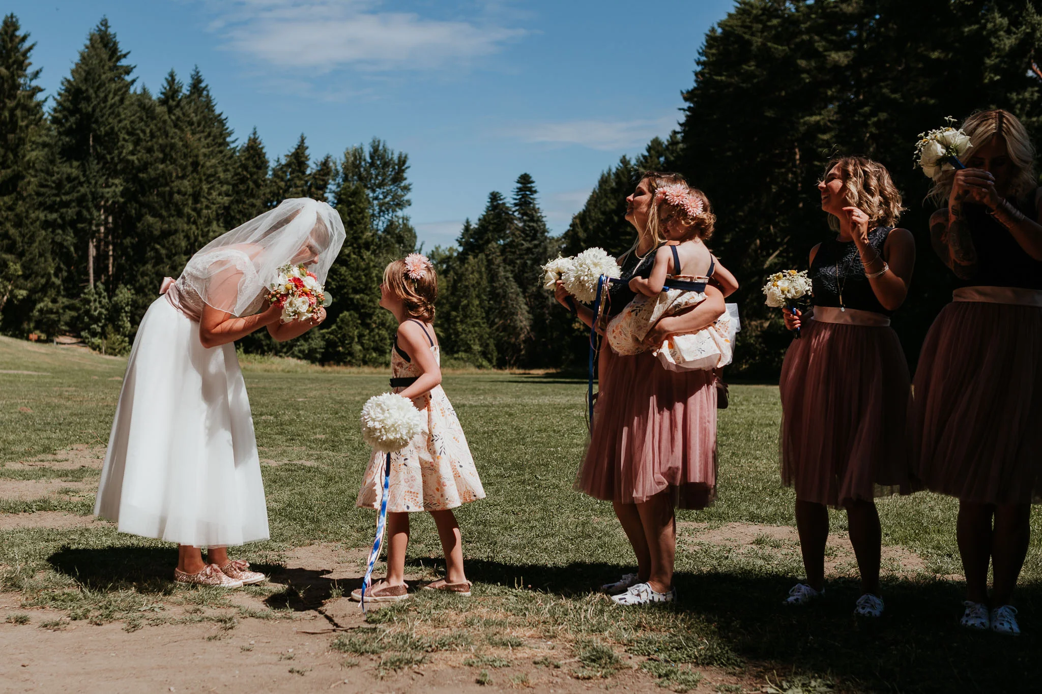 PNW summer wedding at camp long, seattle
