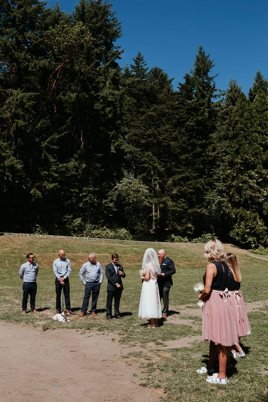 PNW summer wedding at camp long, seattle