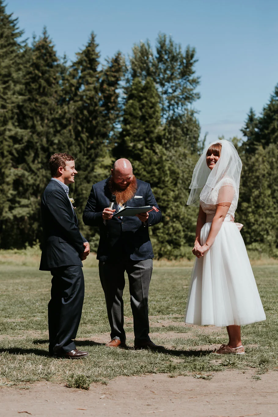 PNW summer wedding at camp long, seattle